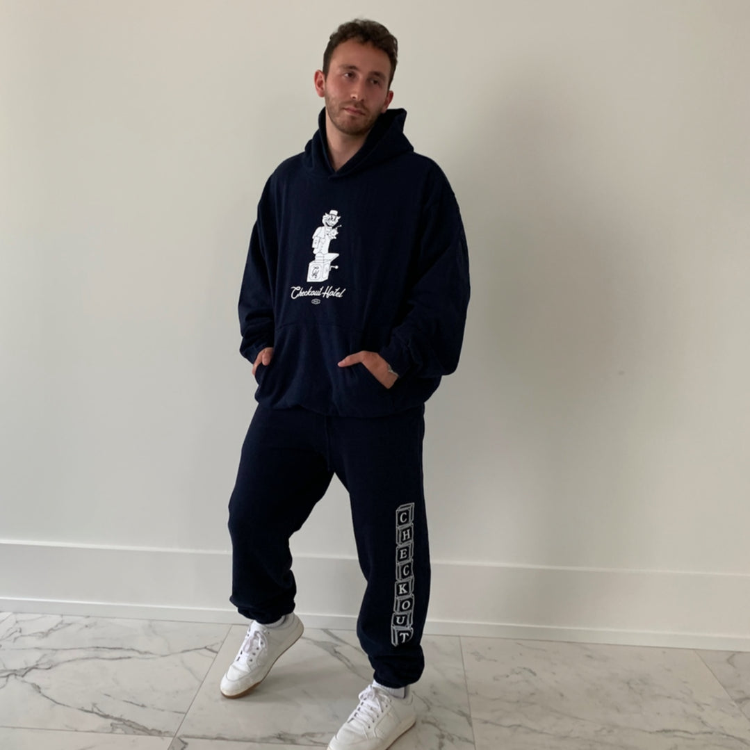Checkout Hotel Hoodie Navy