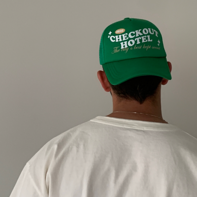 Checkout Hotel Trucker Hat