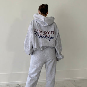 Checkout Hotel Hoodie Grey