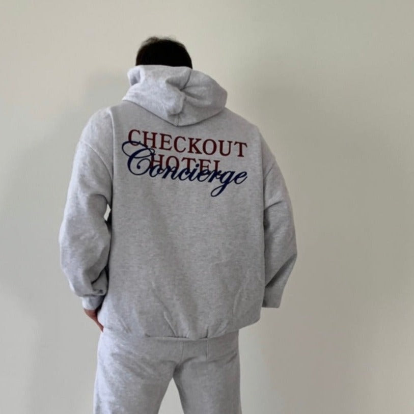 Checkout Hotel Hoodie Grey